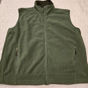 Destination 10000 ft Above Sea Level Men's Full‎ Zip Vest. Size XL Green